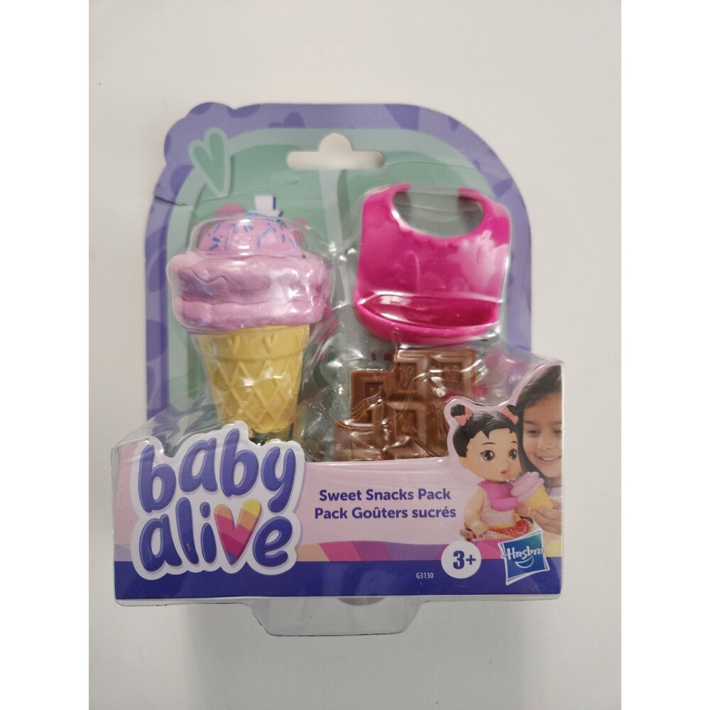 Baby Alive Sweet Snacks Pack - Ice Cream, Chocolate, & Bib